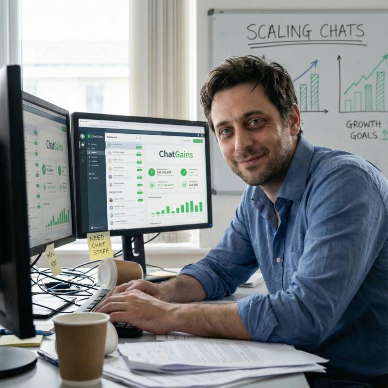 Agency partner running chat operations smoothly with ChatGains