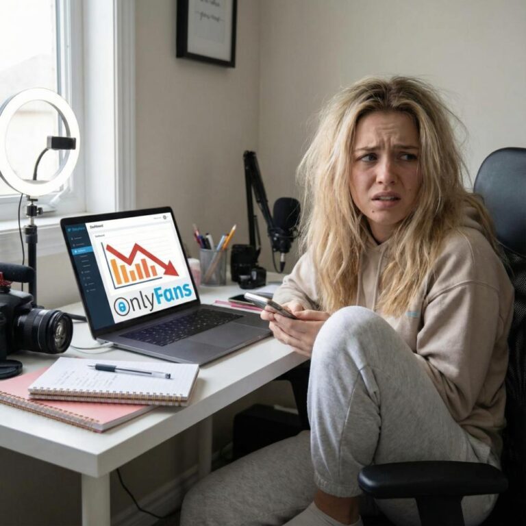 Overwhelmed creator with full inbox